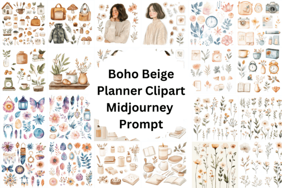 Boho Beige Watercolor Planner Clipart: A Guide to Smart Usage and Selection