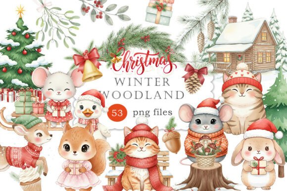 Bringing the Magic of Winter to Life: A Guide to Using Watercolor Woodland Clipart