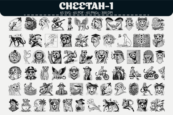 Cheetah Vector Clipart – 65 Designs: A Practical Guide for Creators
