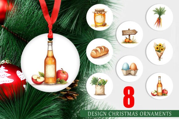 Cozy Fall Farmers Market Ornaments