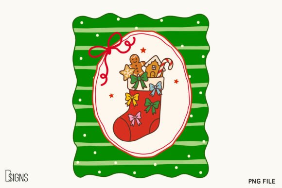 Cute Christmas Stocking Coquette Frame