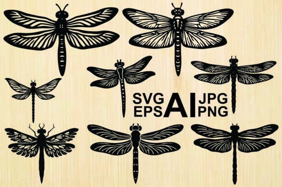 Dragonfly Silhouette Collection: Design Guide