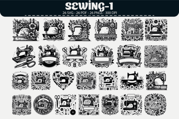 Elevate Crafts with Sewing Machine Clipart