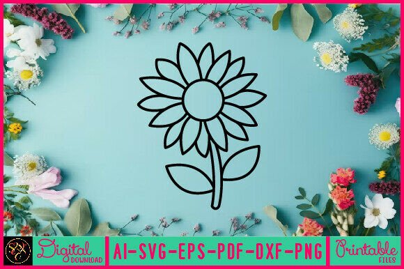 Elevating Digital Design with Flower Line Art Flower SVG Elements 18: A Strategic Asset for Modern Creators