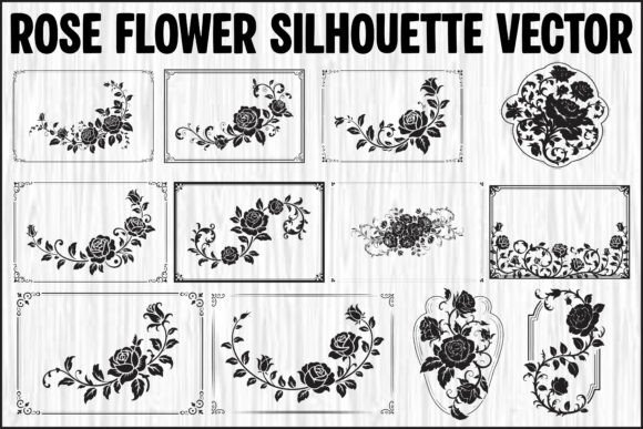 Floral Rose Vector Collection: Elevating Modern Design with Versatile Digital Assets