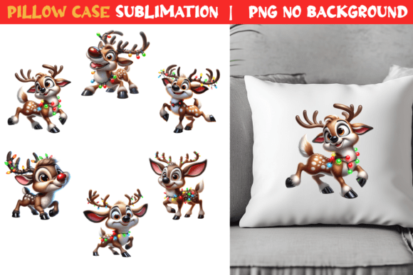 Funny Christmas Reindeer Pillow Case: A Festive Twist for Holiday Home Decor