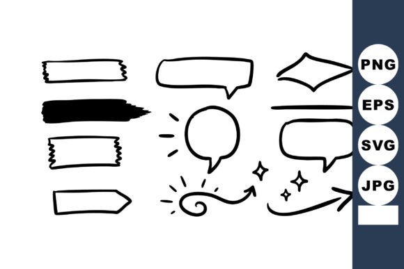 Hand Drawn Speech Bubbles Arrows and Dec: Elevating Your Visual Communication