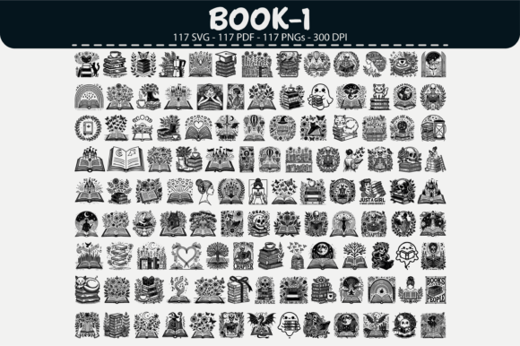 Integrating the Book Clipart Bundle – 117 Designs into Creative Workflows
