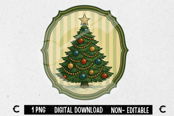 Integrating the Vintage Christmas Tree Frame Ornament into Your Holiday Design Workflow