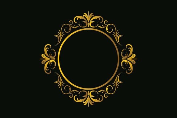 Luxury Golden Ornamental Circle Frame: Integrating High-End Vector Assets into Professional Design Workflows