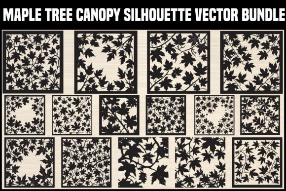 Mastering Natural Design with the Maple Tree Canopy Silhouette Bundle