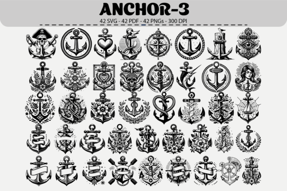 Mastering Nautical Design with Anchor Vector Clipart: A Guide to 42 Versatile Styles
