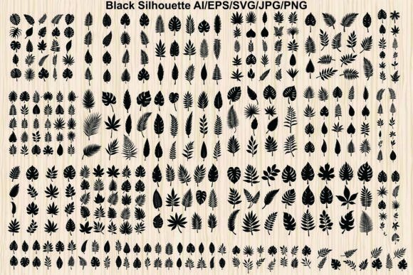 Monstera Silhouette Vector Bundle
