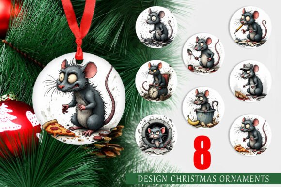 Ornament Grumpy Alley Rats: A Festive Twist