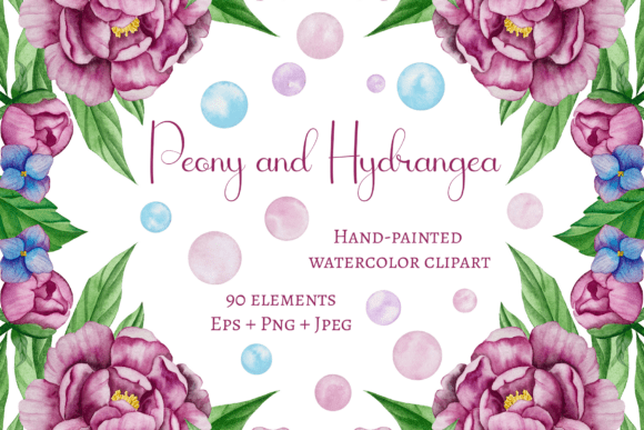 Peony and Hydrangea Clipart: A Comprehensive Guide for Designers