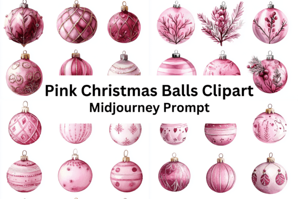 Pink Christmas Balls Clipart Guide