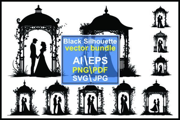 Romantic Gazebo Silhouettes
