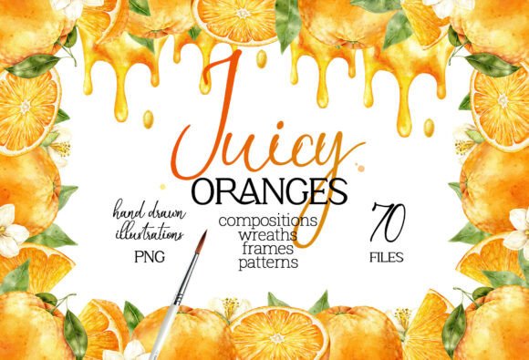 Strategic Design Decisions with Watercolor Orange Clipart – Juicy Citrus