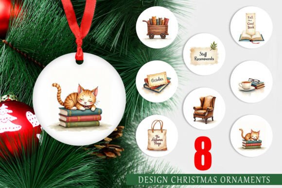 The Art of Literary Nostalgia: Elevating Holiday Decor with the Ornament Cozy Autumn Bookstore Collection