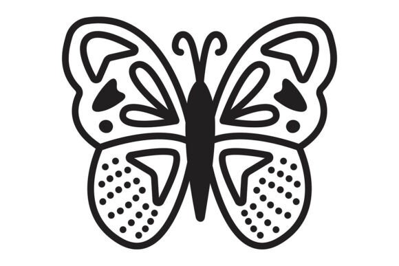 The Art of Simplicity: Understanding the Black Line Butterfly Illustration