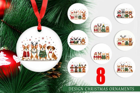Transform Your Holiday Decor with Adorable Christmas Animal Critter Ornaments: A Guide to Printable PNG Designs