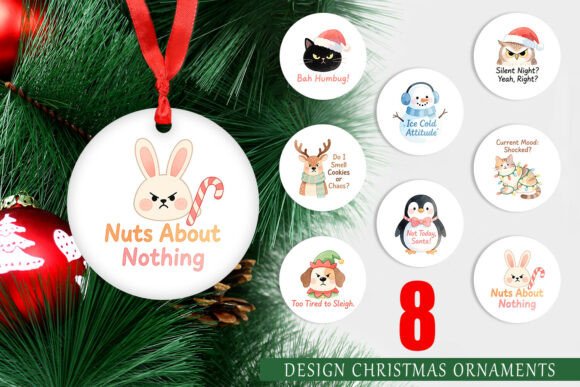 Transforming Holiday Decor with Grumpy Animal Watercolor Ornaments