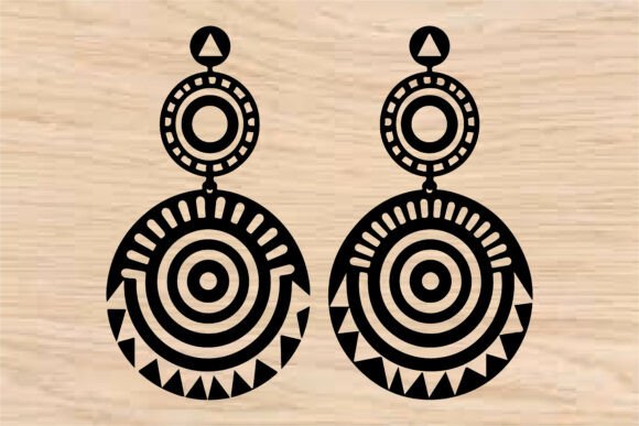 Unlocking Creative Potential with the Tribal Circle Earring SVG Design