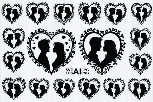 Wedding Heart Bride Groom Bundle: A Practical Asset for Romantic Design Projects
